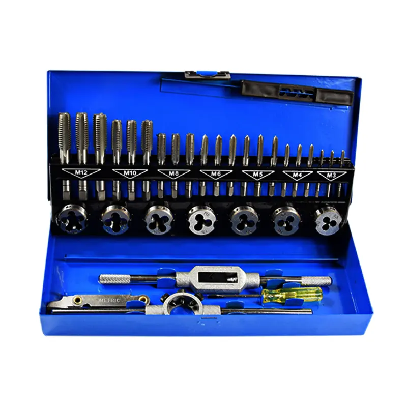 32PCS Tap And Die Set - Blue Metal Case - Myway Tools